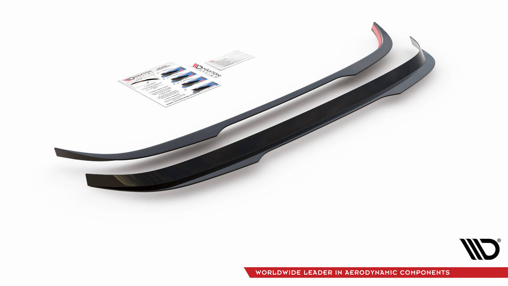 Maxton Design Spoiler CAP passend für Skoda Kodiaq Mk1 Facelift schwarz Hochglanz