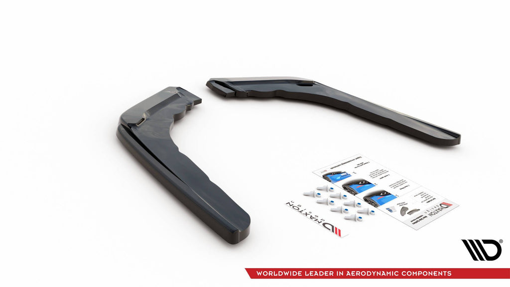 Maxton Design Heck Ansatz Flaps Diffusor V.3 passend für BMW M4 F82 schwarz Hochglanz