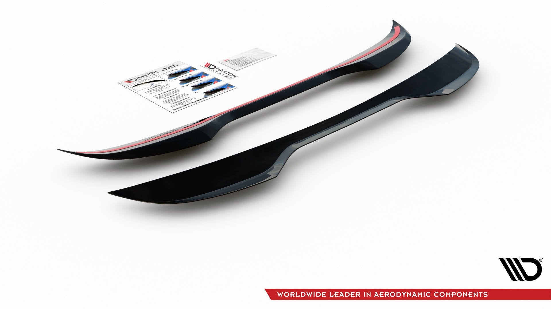 Maxton Design Spoiler CAP passend für VW Up GTI schwarz Hochglanz