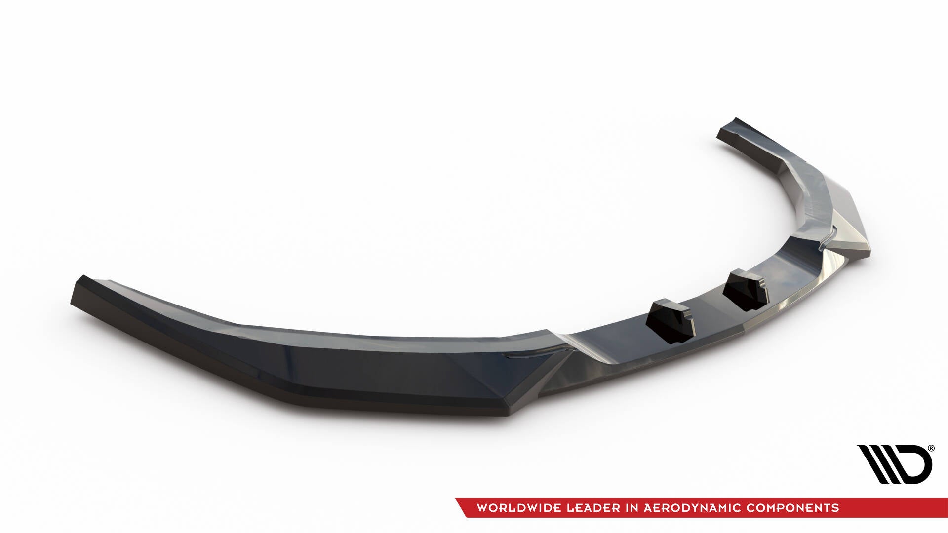 Maxton Design Street+ Spoilerlippe Front Ansatz V.2 passend für Ford Mustang GT Mk7 schwarz Hochglanz