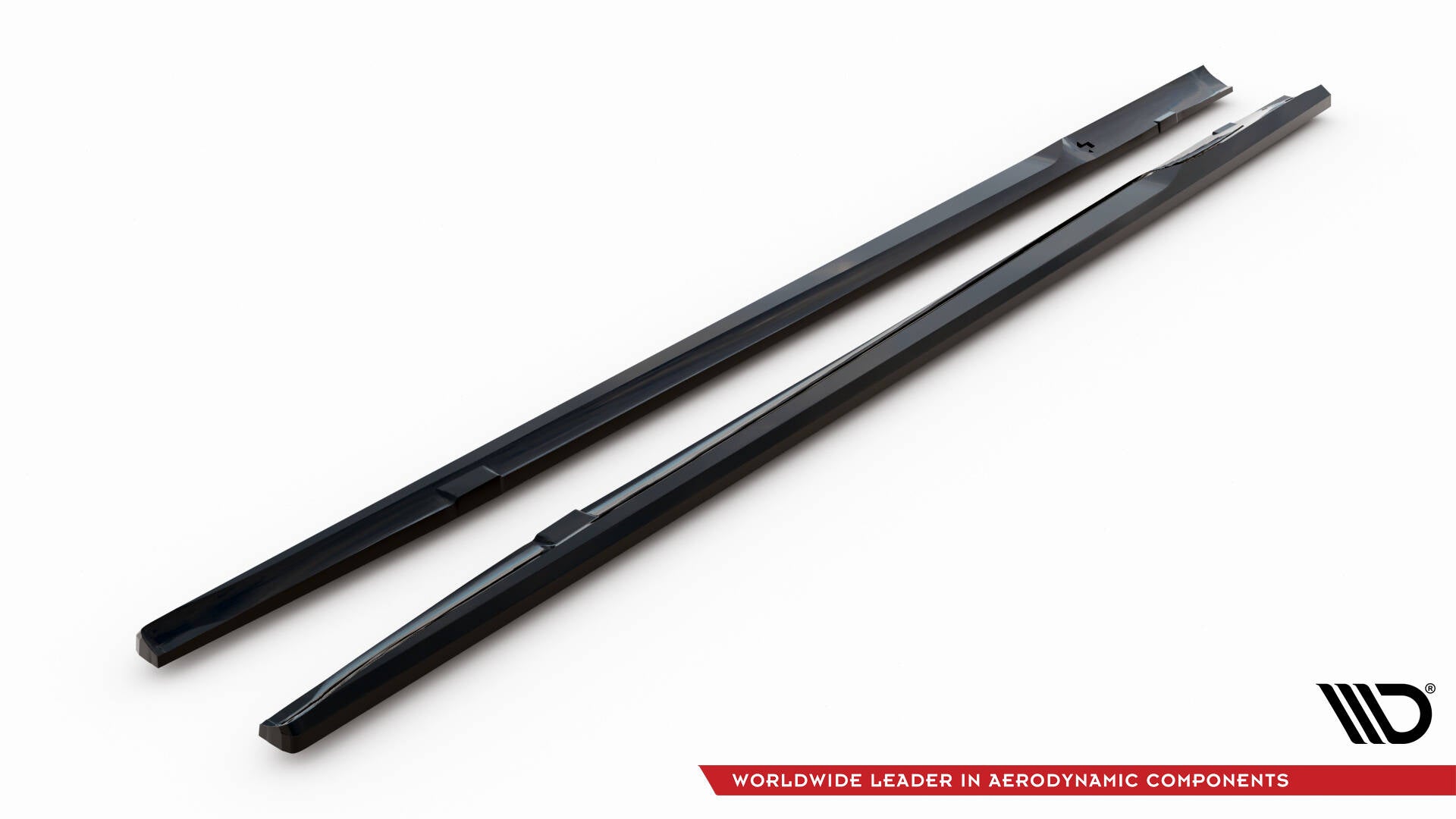 Maxton Design Street+ Seitenschweller Leisten passend für Porsche Taycan Turbo S Mk1 schwarz Hochglanz