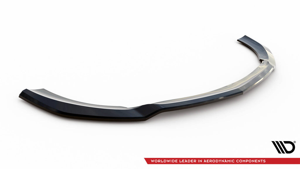 Maxton Design Street+ Spoilerlippe Front Ansatz V.1 passend für Mercedes-AMG E63 W213 Facelift schwarz Hochglanz