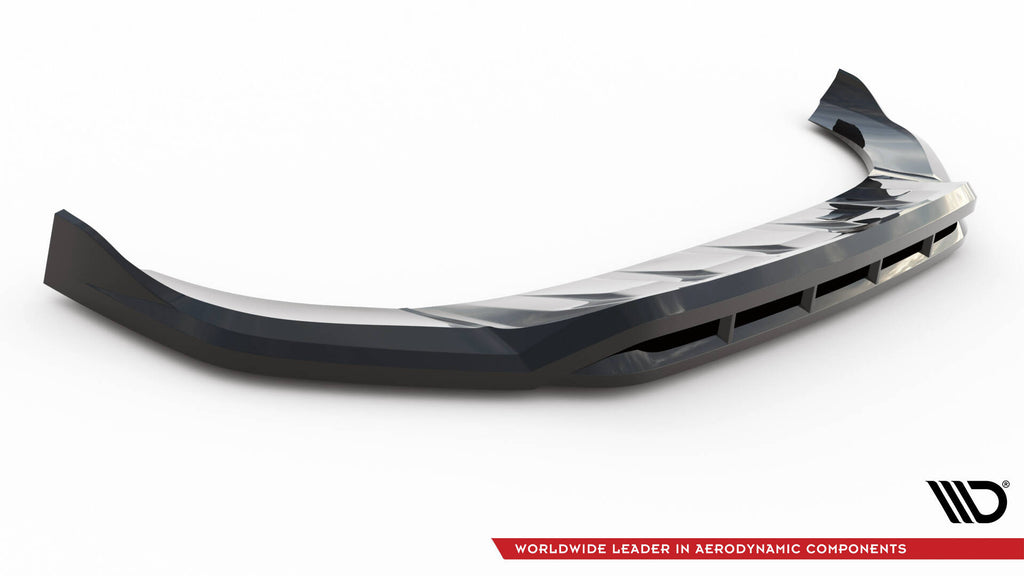 Maxton Design Street+ Spoilerlippe Front Ansatz passend für Audi Q7 Mk2 schwarz Hochglanz