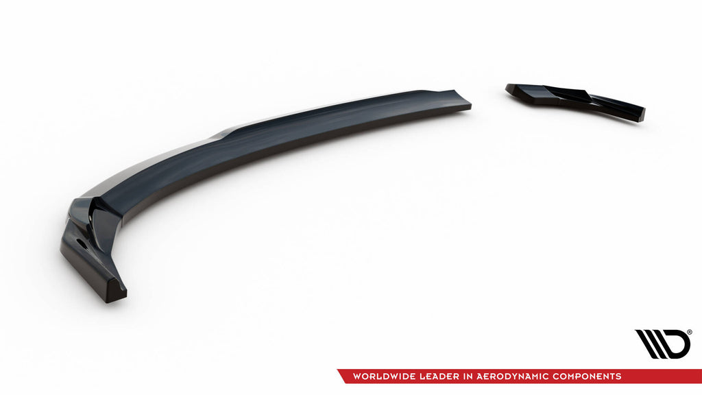 Maxton Design Heck Ansatz Flaps Diffusor passend für Audi A3 Sportback 8V Facelift schwarz Hochglanz