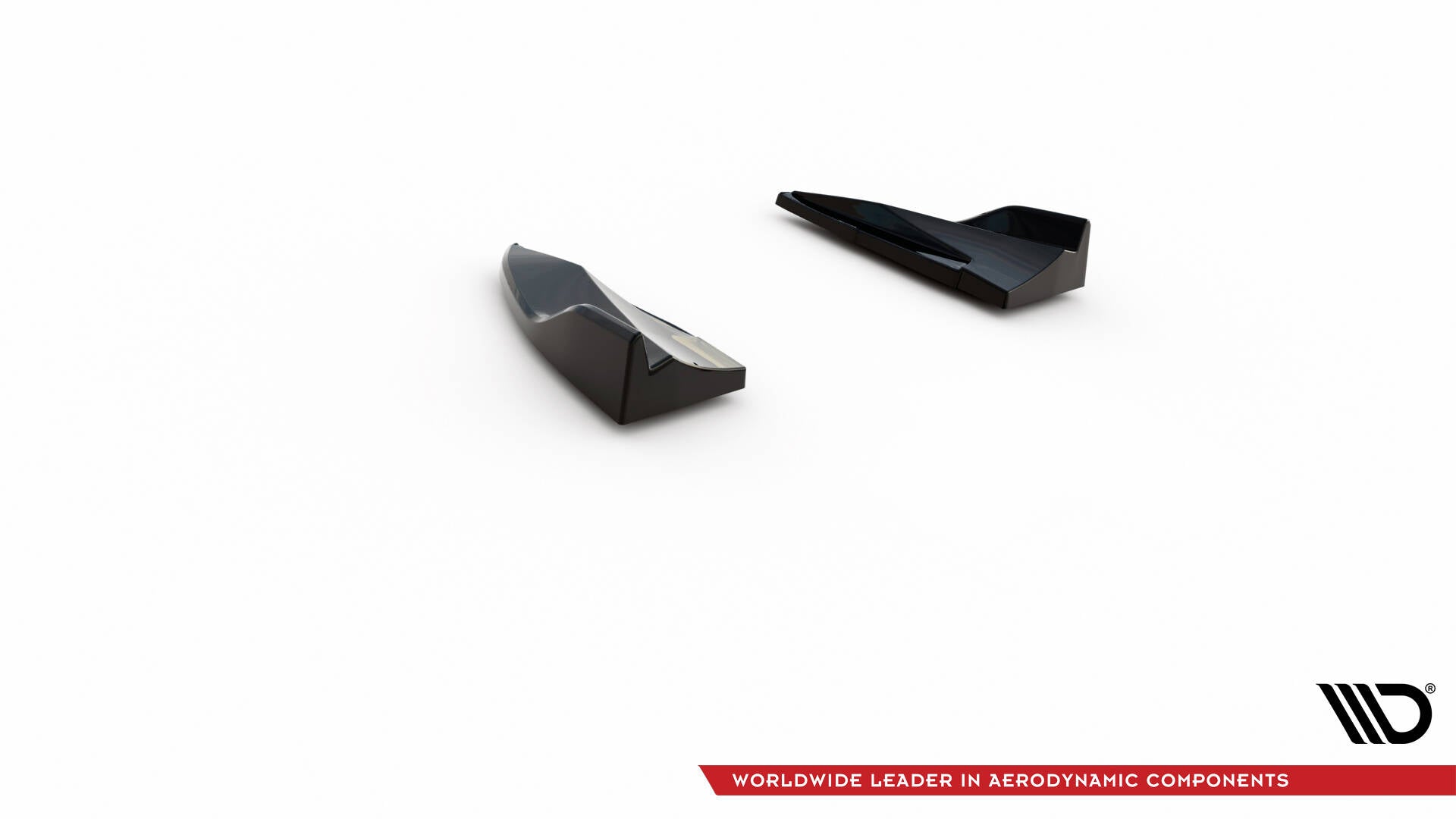 Maxton Design Heck Ansatz Flaps Diffusor V.2 passend für Porsche Macan Mk1 schwarz Hochglanz
