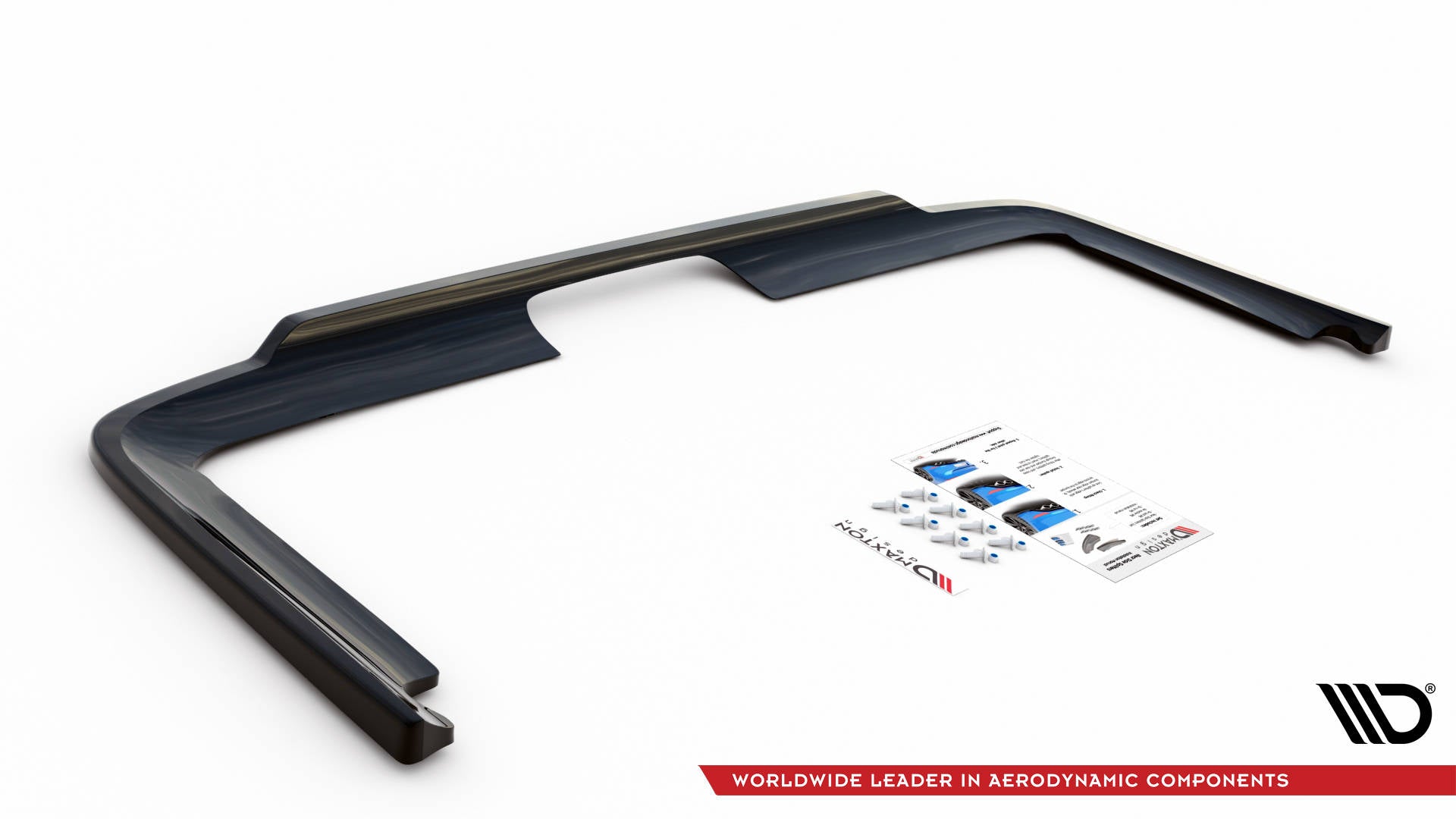 Maxton Design Street+ Mittlerer Diffusor RACE passend für Mercedes-Benz Vito Extra Long W447 schwarz Hochglanz