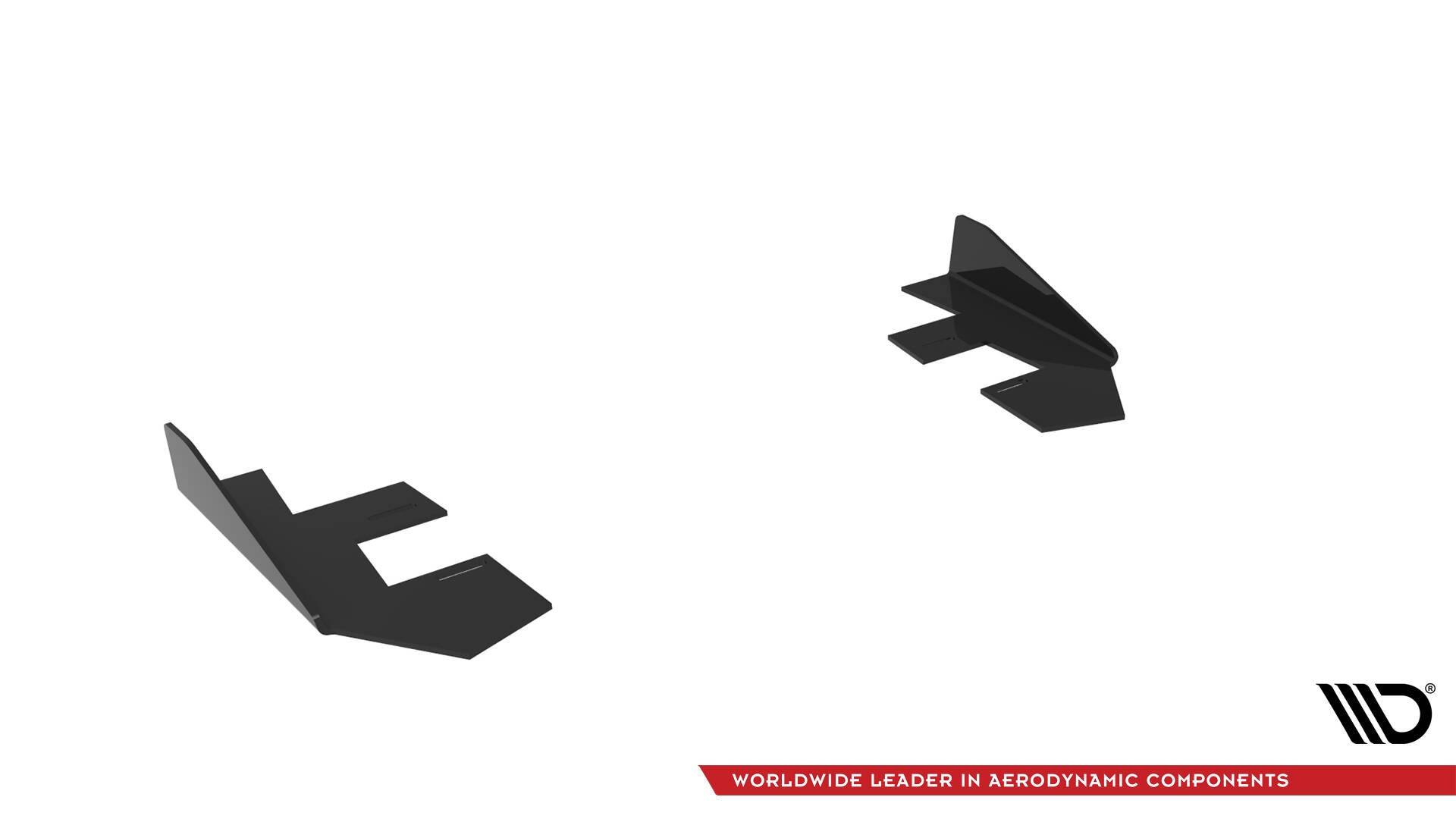 Maxton Design Hintere Seiten Flaps passend für Audi RS3 Limousine 8V Facelift schwarz Hochglanz