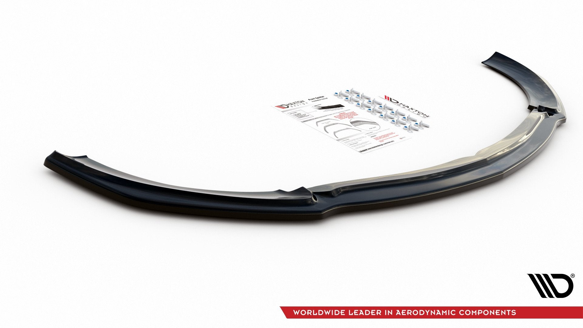 Maxton Design Street+ Spoilerlippe Front Ansatz V.2 passend für Mercedes-Benz E63 AMG Kombi/Limousine S213/W213 schwarz Hochglanz