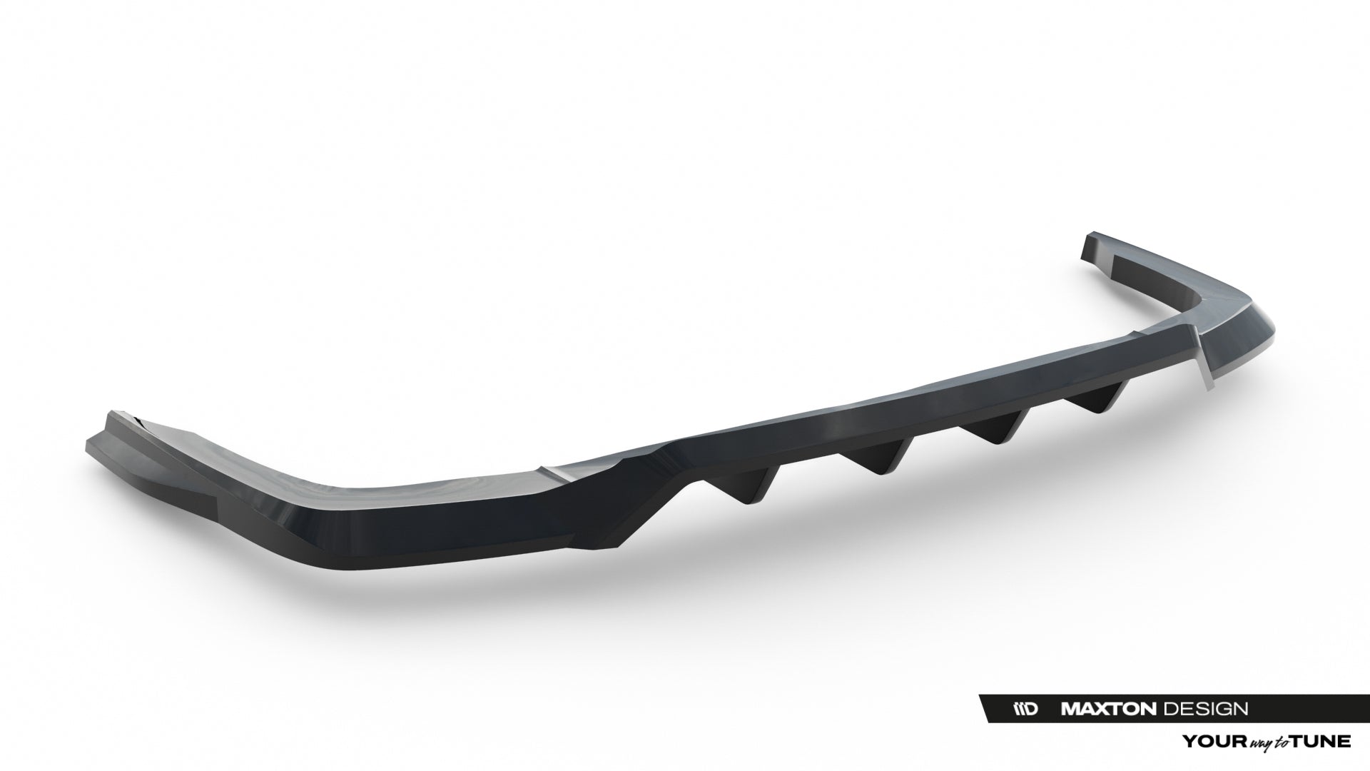 Maxton Design Street+ Mittlerer Diffusor RACE passend für Omoda 9 Mk1 schwarz Hochglanz