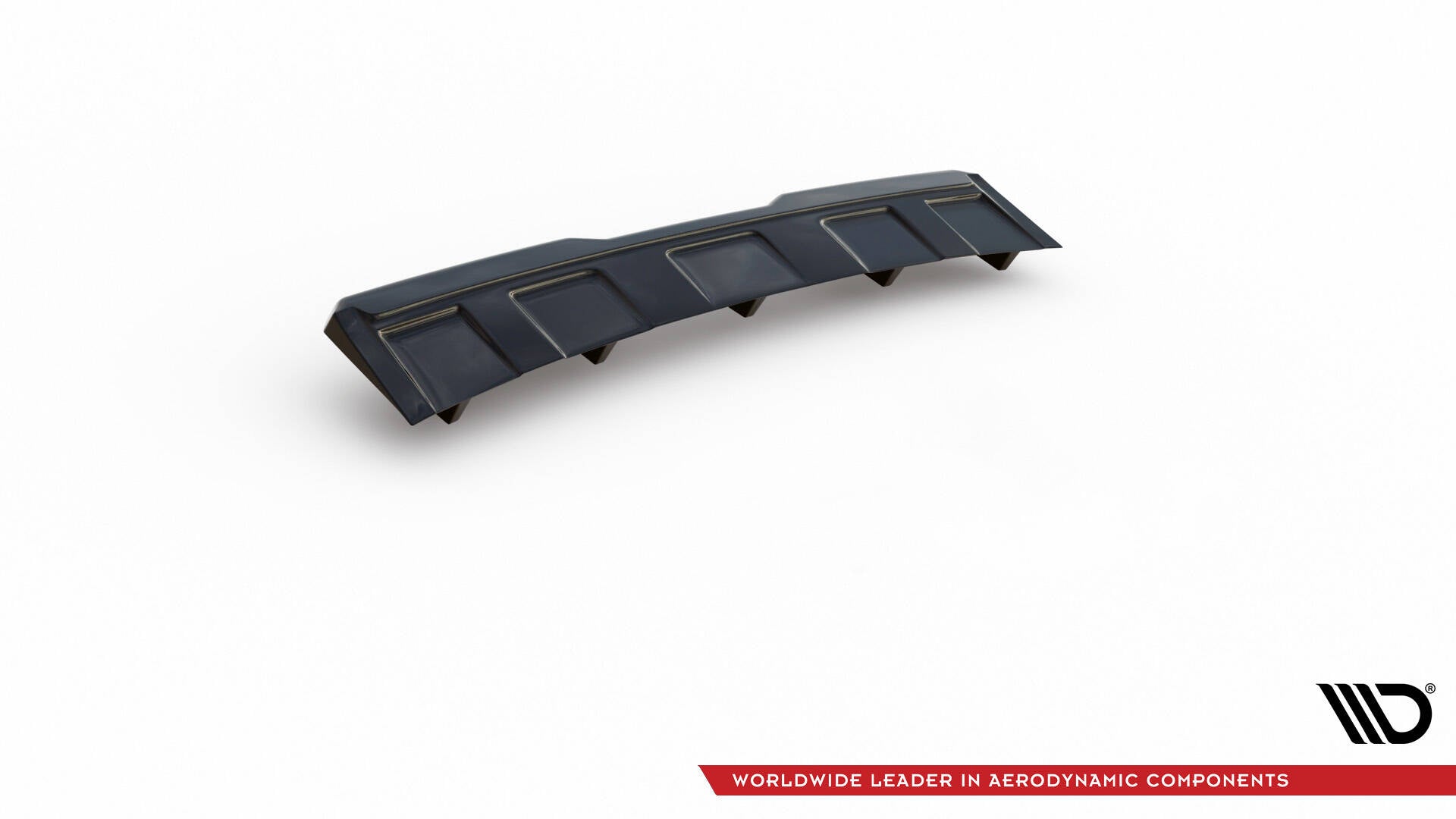 Maxton Design Street+ Mittlerer Diffusor RACE passend für Skoda Kodiaq RS Mk1 / Mk1 Facelift schwarz Hochglanz