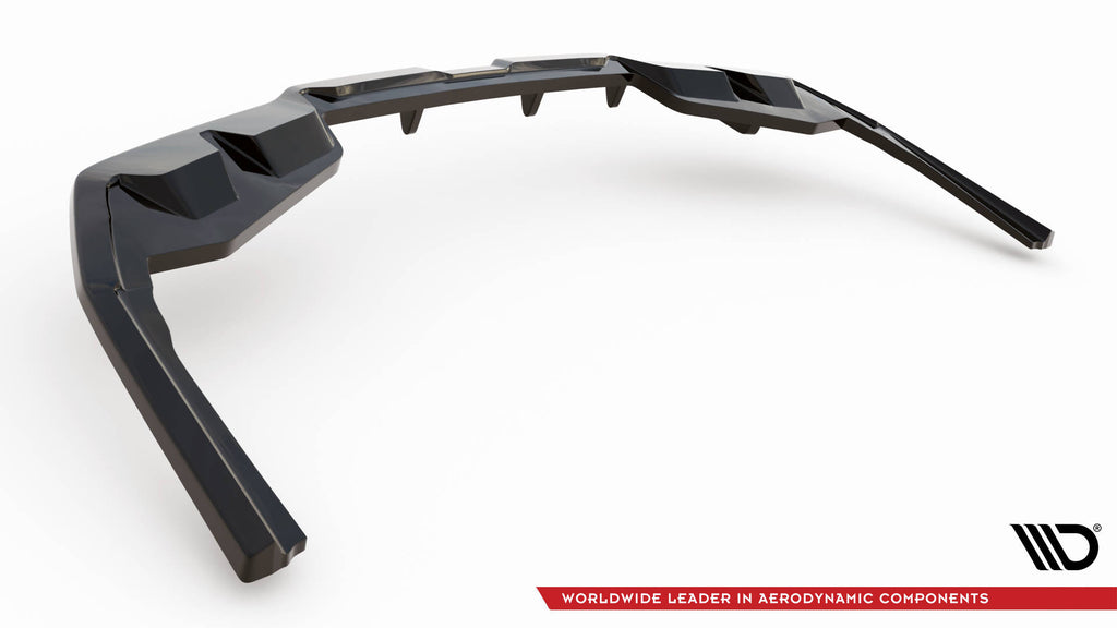 Maxton Design Street+ Mittlerer Diffusor RACE passend für V.1 BMW i4 M-Paket G26 schwarz Hochglanz