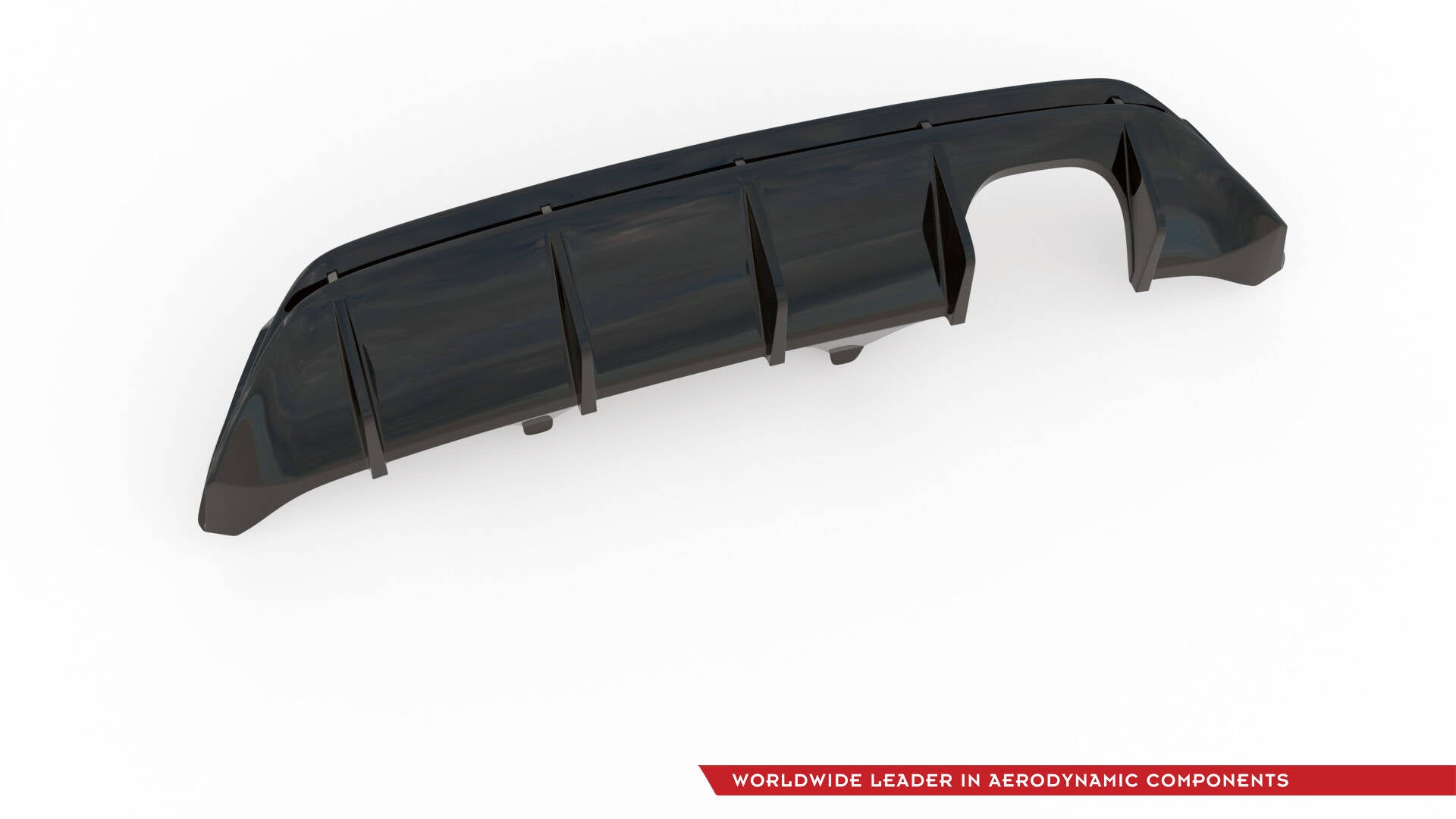 Maxton Design Diffusor Heck Ansatz V.2 passend für Ford FIesta Mk8 ST schwarz Hochglanz