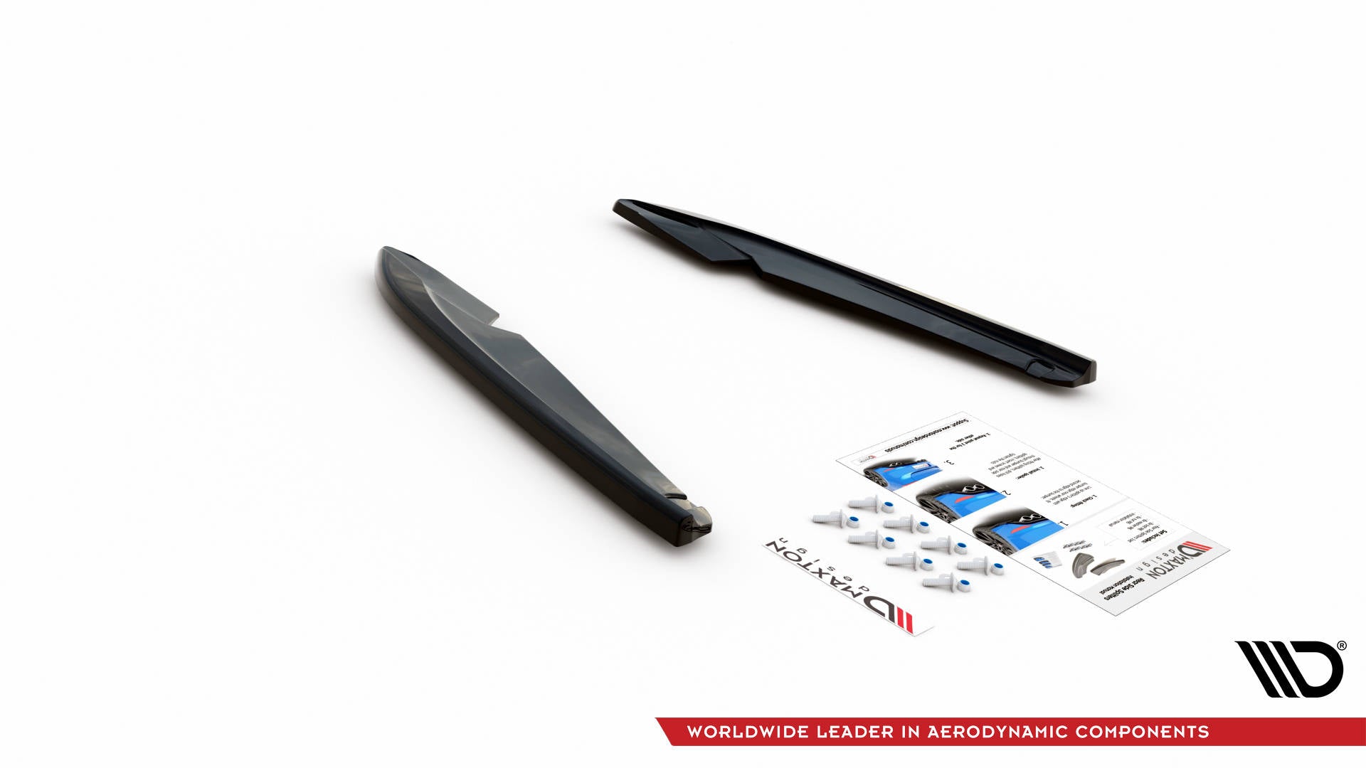 Maxton Design Heck Ansatz Flaps Diffusor V.2 passend für Seat Leon FR Sportstourer Mk3 schwarz Hochglanz