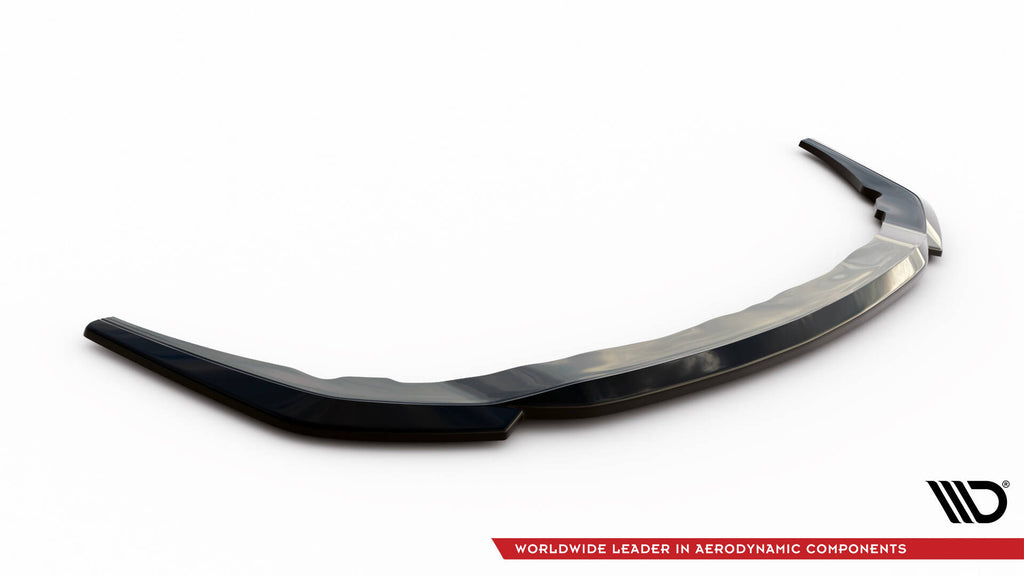 Maxton Design Street+ Spoilerlippe Front Ansatz V.1 passend für0 BMW M135i F40 schwarz Hochglanz für BMW 1er F40