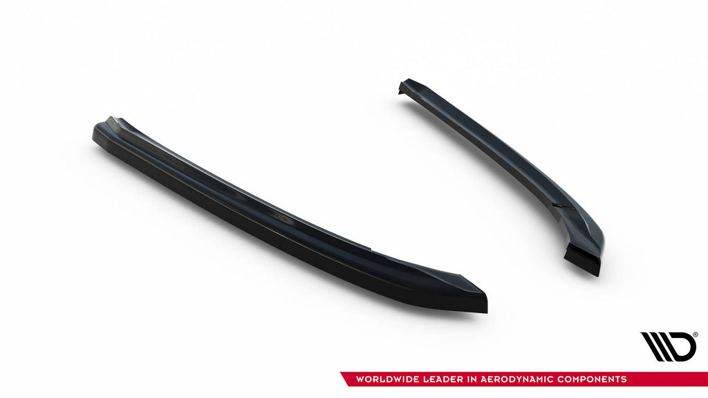 Maxton Design Heck Ansatz Flaps Diffusor passend für Audi A8 D4 schwarz Hochglanz