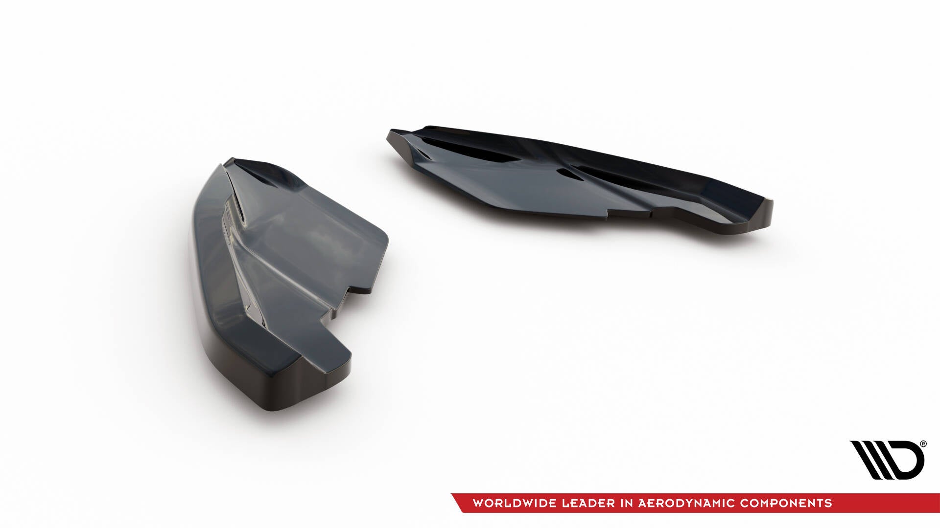 Maxton Design Heck Ansatz Flaps Diffusor V.2 passend für Seat Leon Hatchback Mk3 Facelift schwarz Hochglanz