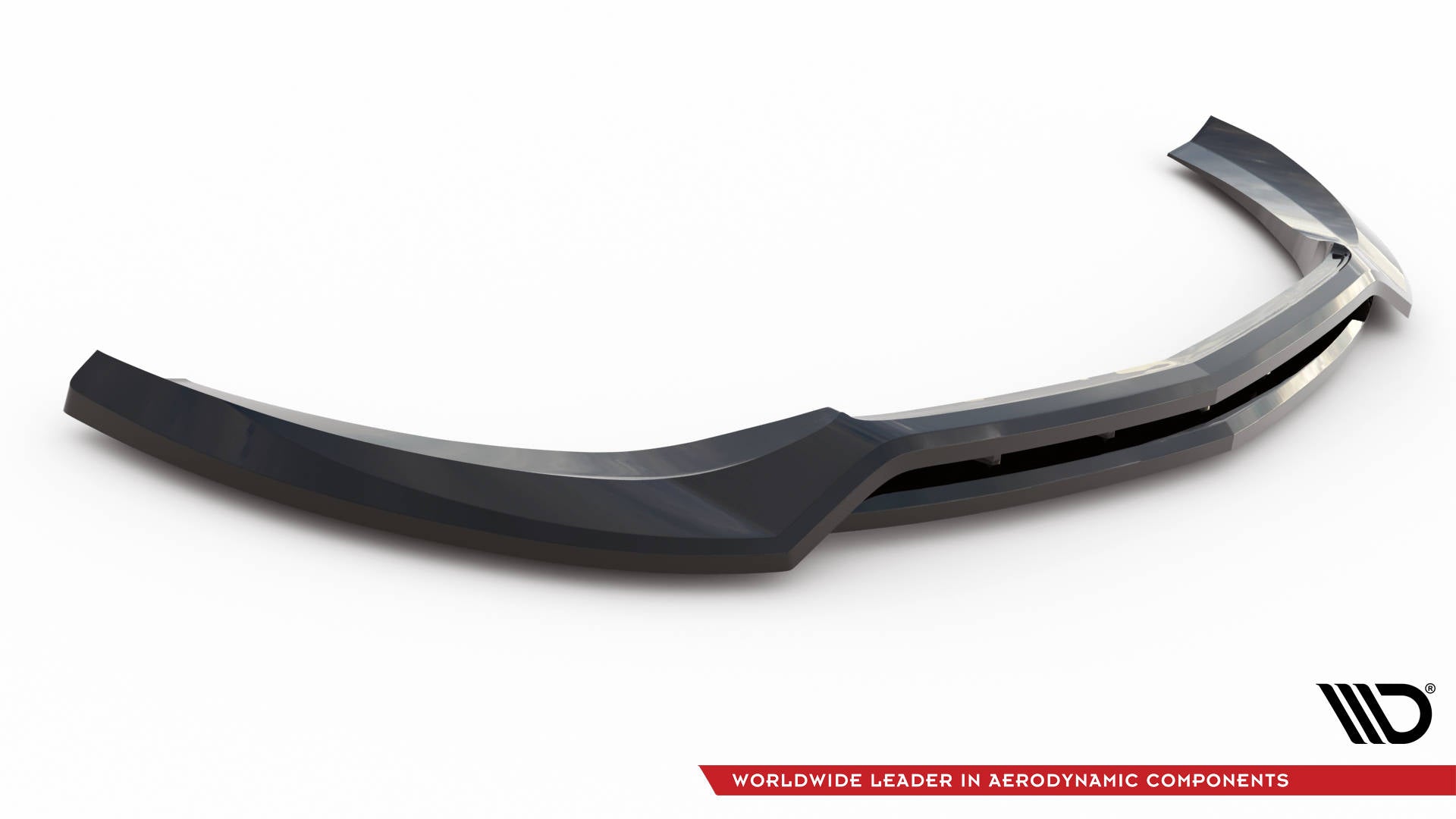 Maxton Design Street+ Spoilerlippe Front Ansatz V.2 passend für Mercedes-Benz S W222 schwarz Hochglanz