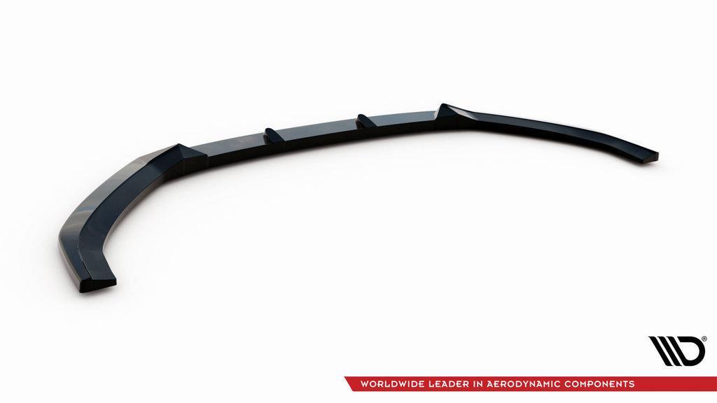 Maxton Design Street+ Spoilerlippe Front Ansatz V.1 passend für Audi A3 Sportback 8V Facelift schwarz Hochglanz