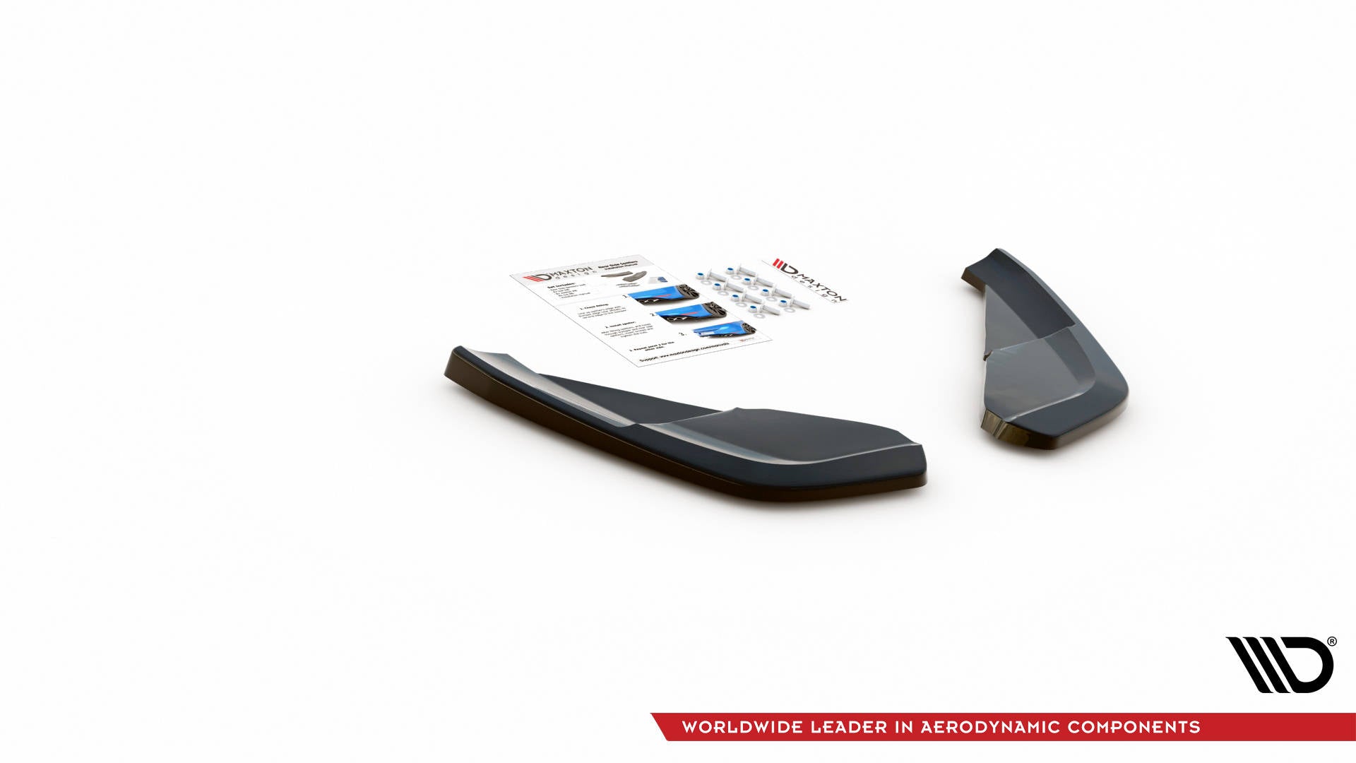 Maxton Design Heck Ansatz Flaps Diffusor passend für Nissan 370Z Nismo Facelift schwarz Hochglanz