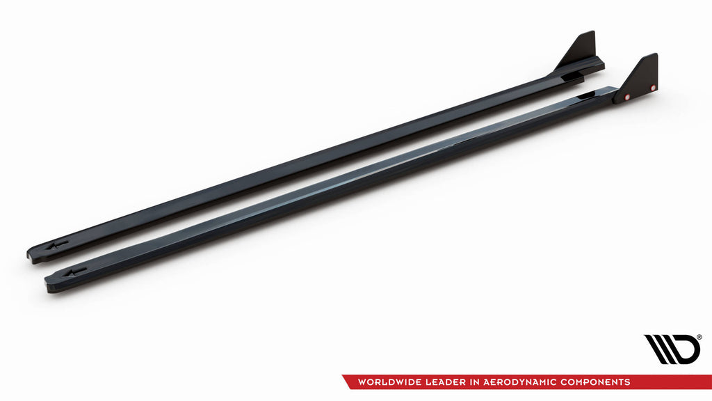 Maxton Design Street+ Seitenschweller Leisten + Flaps passend für Honda Civic Sport Mk 10