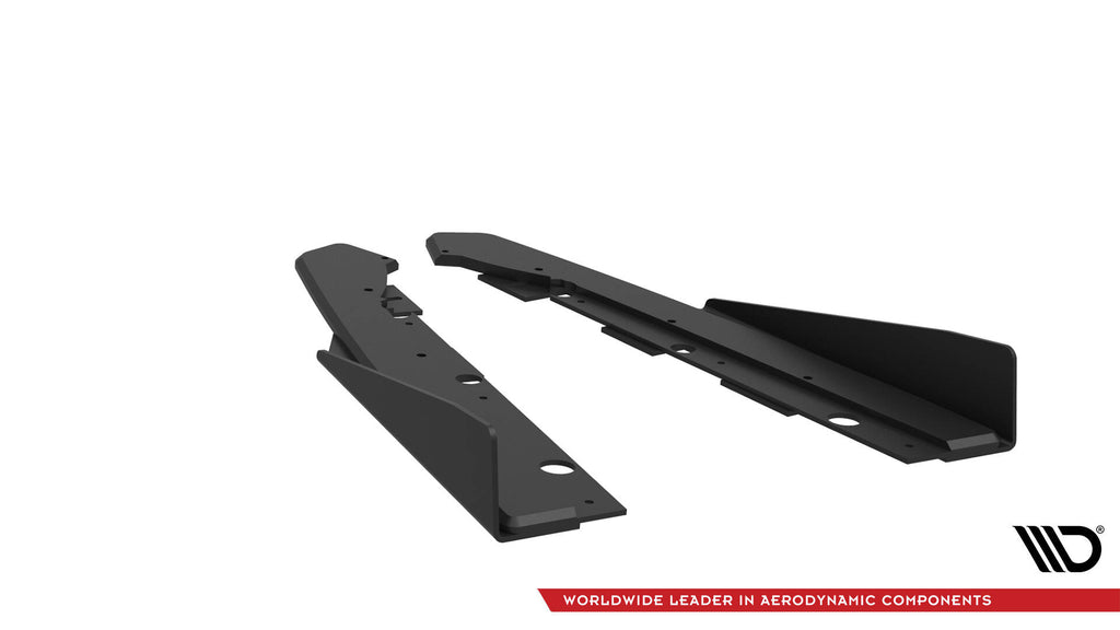 Maxton Design Street Pro Heck Ansatz Flaps Diffusor + Flaps passend für Kia Proceed GT Mk1 Facelift schwarz Hochglanz
