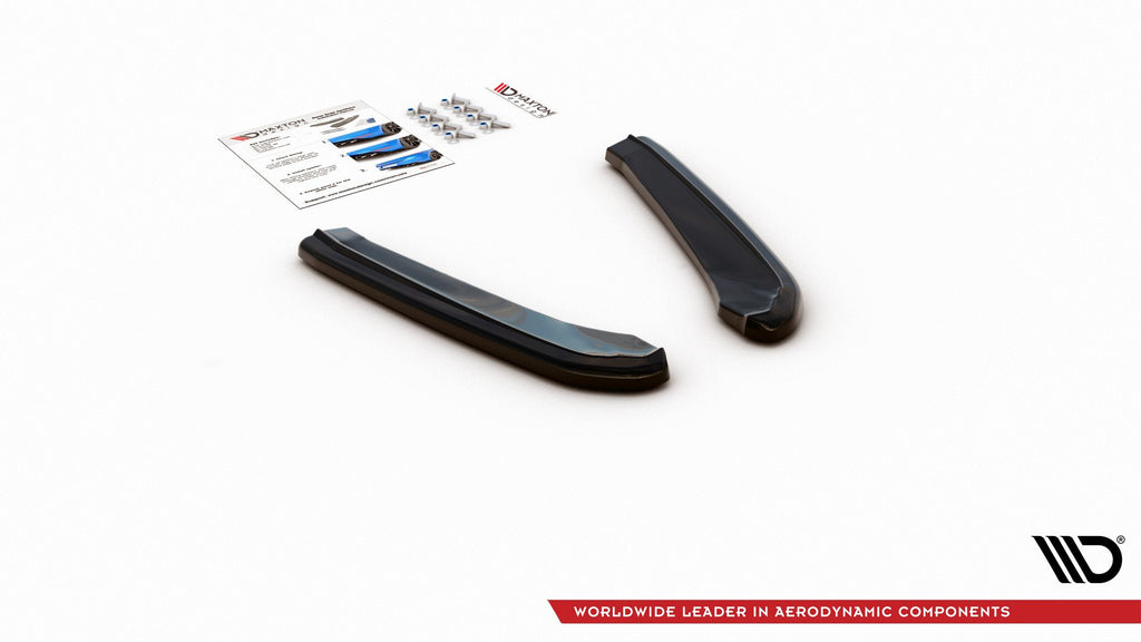 Maxton Design Heck Ansatz Flaps Diffusor V.1 passend für Seat Leon Cupra Mk3 FL Sportstourer schwarz Hochglanz