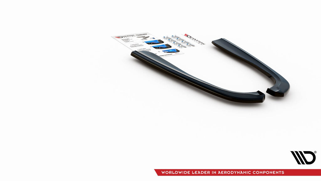 Maxton Design Heck Ansatz Flaps Diffusor passend für BMW M5 / 5 M-Paket E39 schwarz Hochglanz