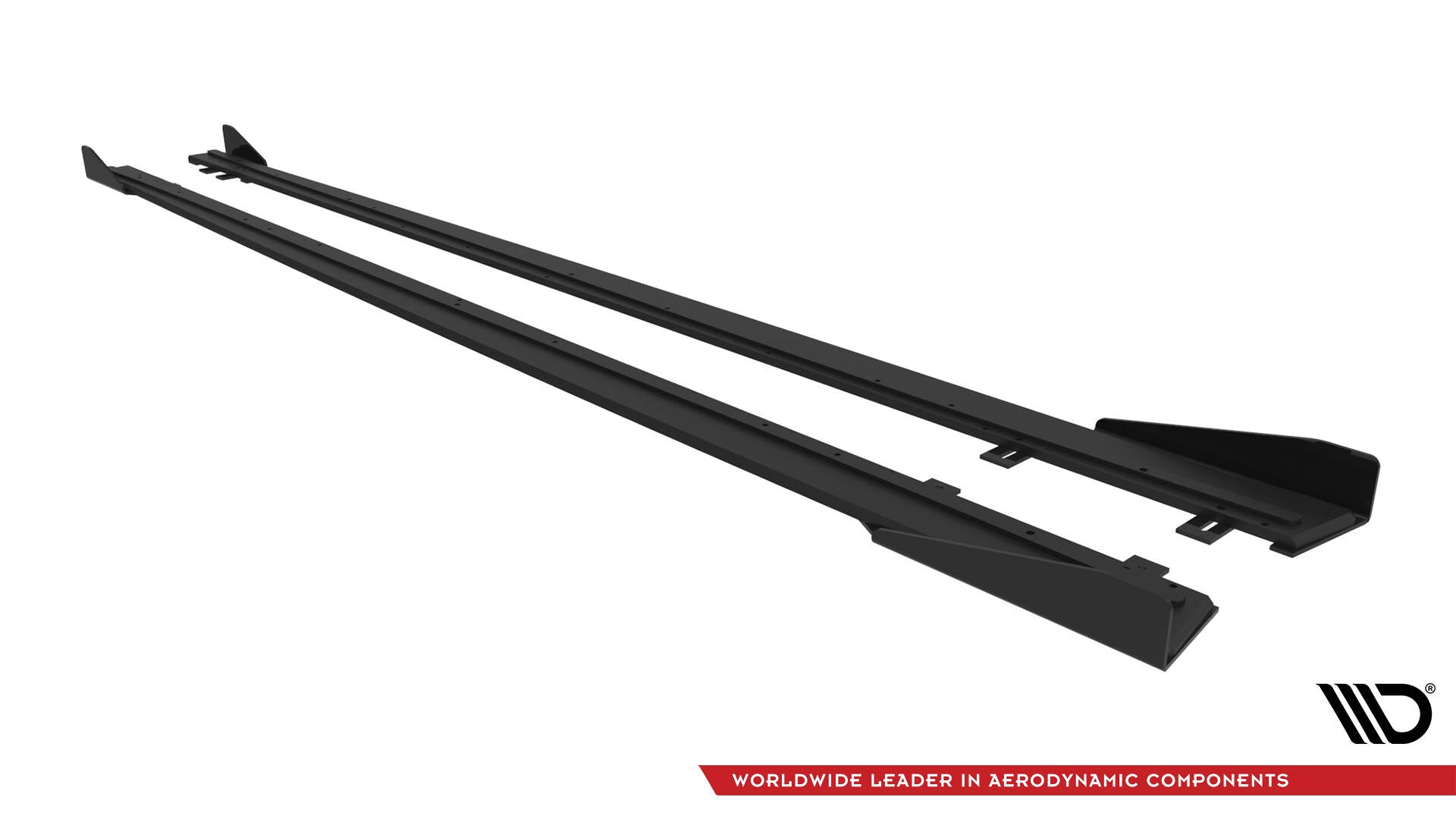 Maxton Design Street Pro Street+ Seitenschweller Leisten + Flaps passend für BMW 4er Coupe / Gran Coupe / Cabrio M-Paket F32 / F36 / F33 schwarz Hochglanz