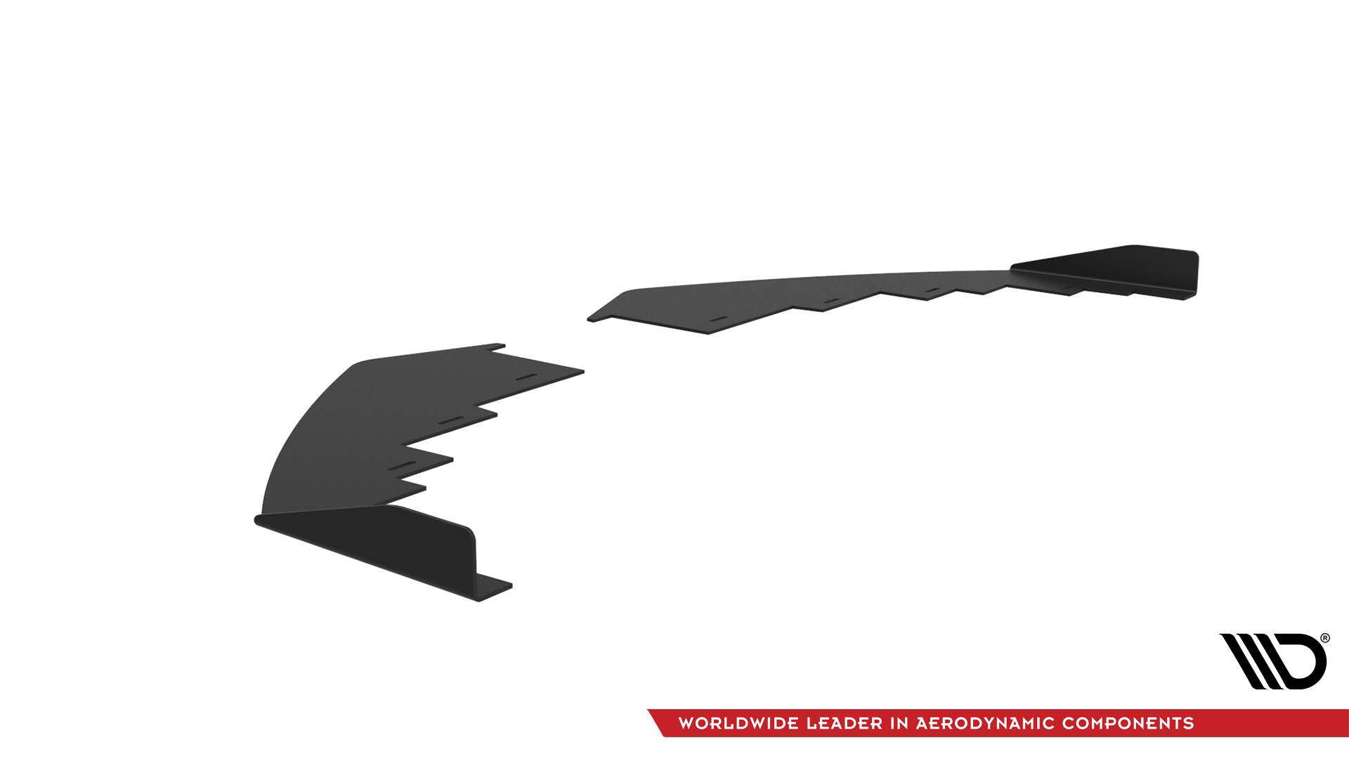 Maxton Design Front Stoßstange Flaps passend für Audi A7 RS7 Look C7 schwarz Hochglanz