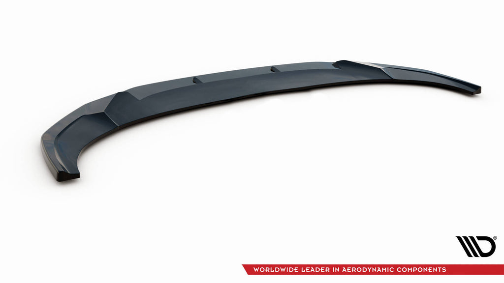 Maxton Design Street+ Spoilerlippe Front Ansatz V.1 passend für Audi RSQ3 Sportback / SUV F3 schwarz Hochglanz