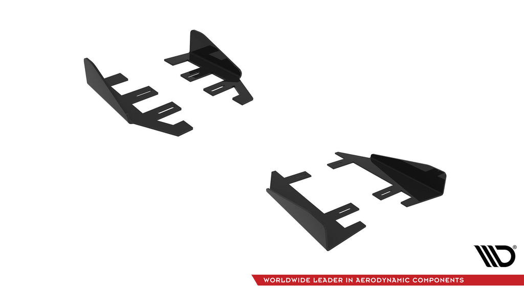 Maxton Design Seitenschweller Flaps passend für BMW 4er Coupe / Gran Coupe / Cabrio M-Paket F32 / F36 / F33 schwarz Hochglanz