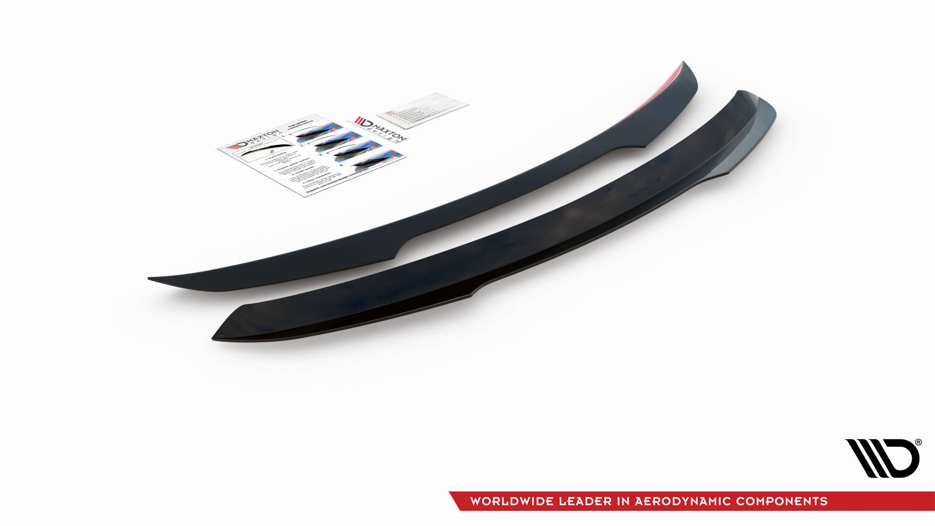 Maxton Design Spoiler CAP passend für Mercedes-Benz GLS AMG-Line X167 Facelift schwarz Hochglanz