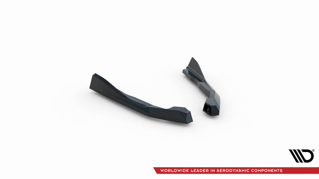 Maxton Design Heck Ansatz Flaps Diffusor V.4 passend für BMW 2 G42 schwarz Hochglanz