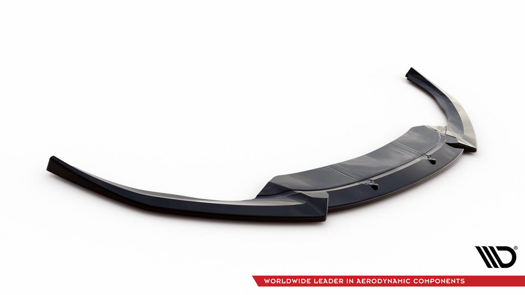 Maxton Design Street+ Spoilerlippe Front Ansatz V.3 passend für Audi RS7 C7 schwarz Hochglanz