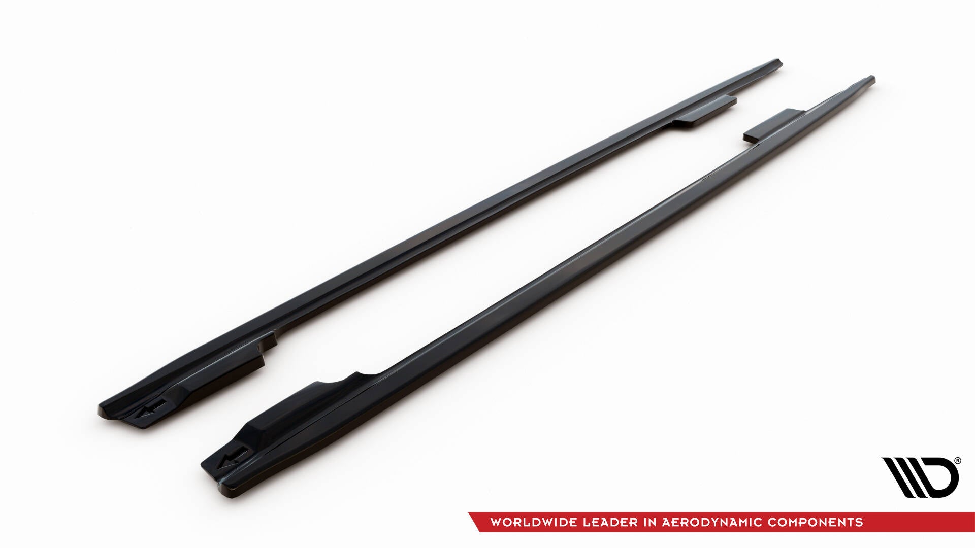 Maxton Design Street+ Seitenschweller Leisten V.2 passend für Audi A4 / A4 S-Line / S4 B8 schwarz Hochglanz