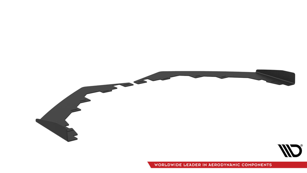 Maxton Design Front Stoßstange Flaps passend für Audi S3 / A3 S-Line Limousine 8V schwarz Hochglanz