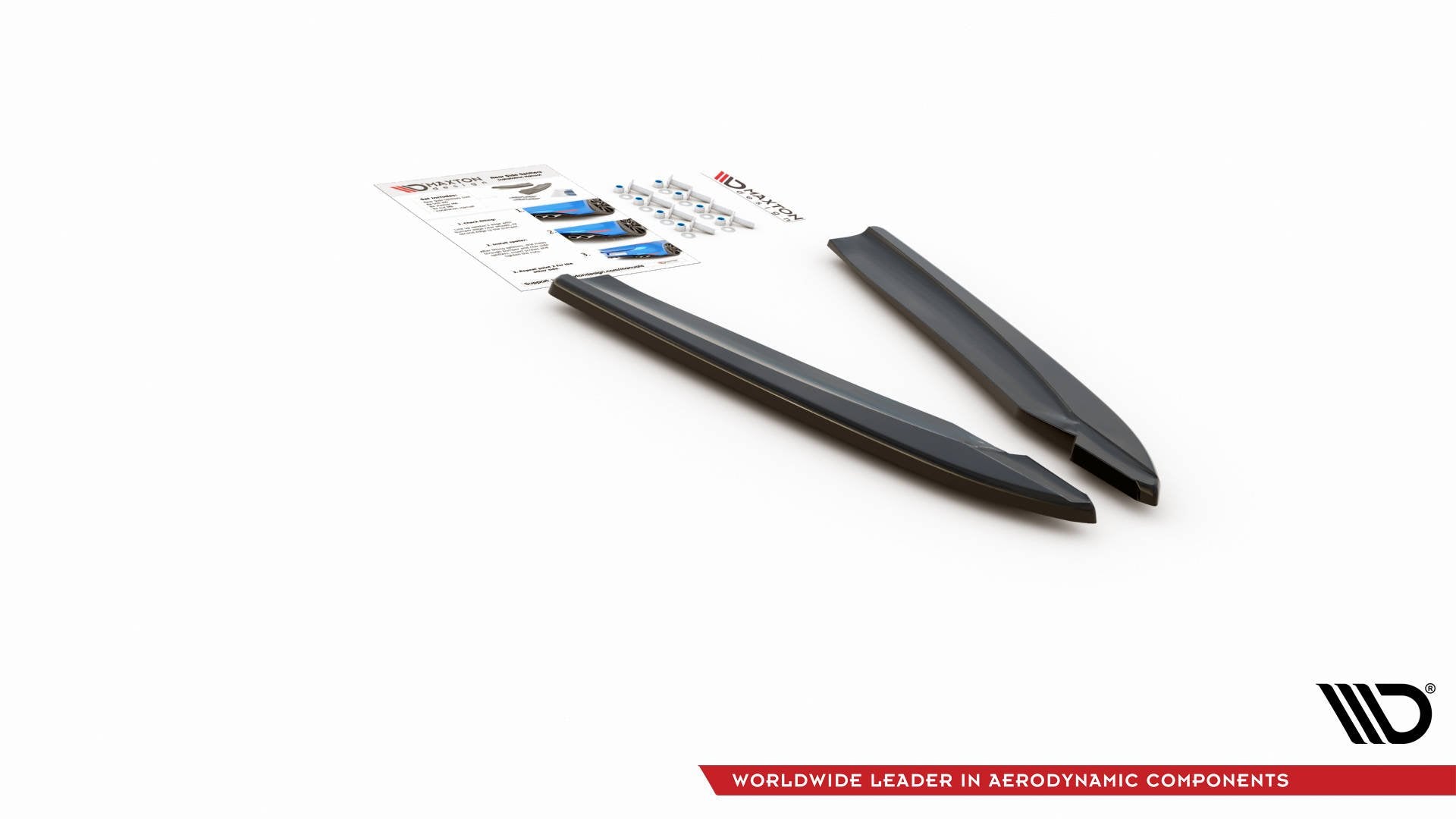 Maxton Design Heck Ansatz Flaps Diffusor V.2 passend für Audi S8 D4 Facelift schwarz Hochglanz