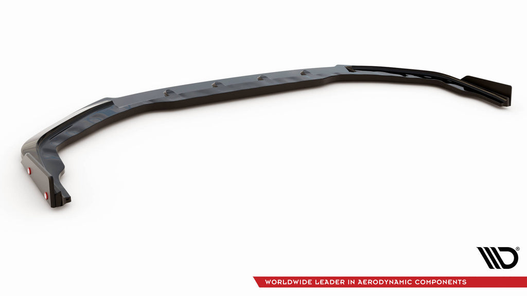 Maxton Design Street+ Spoilerlippe Front Ansatz + Flaps passend für Nissan GTR R35 Facelift