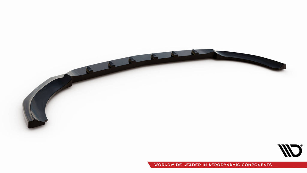 Maxton Design Street+ Spoilerlippe Front Ansatz passend für Mercedes-Benz E W213 schwarz Hochglanz