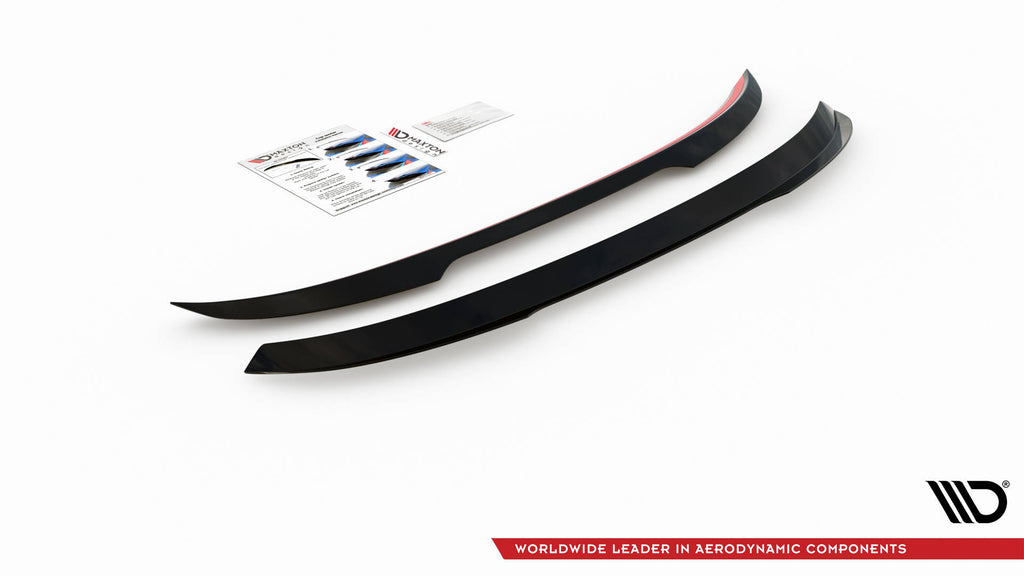 Maxton Design Spoiler CAP passend für BMW X1 M-Paket F48 schwarz Hochglanz