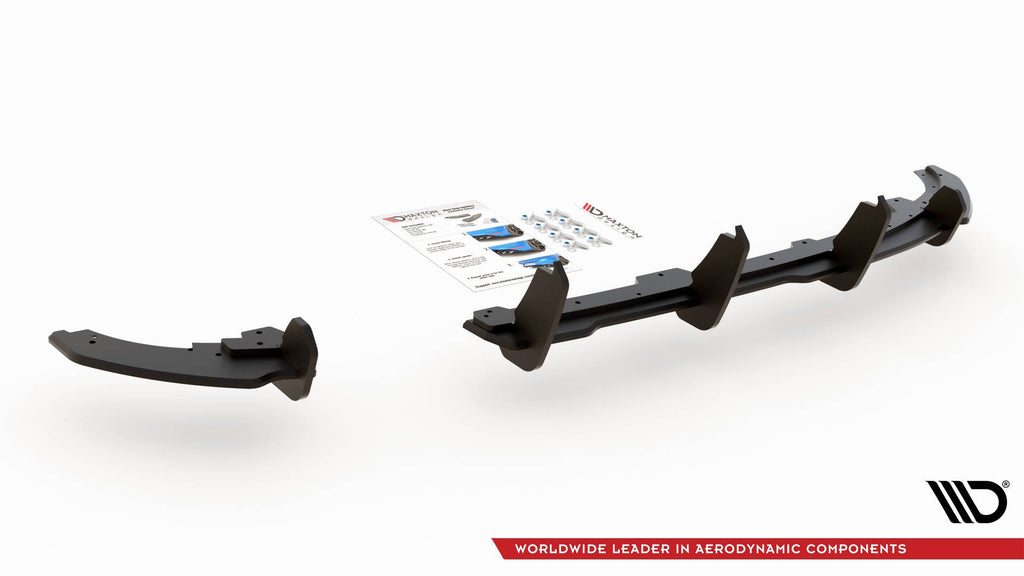 Maxton Design Robuste Racing Diffusor Heck Ansatz passend für VW Polo GTI Mk6