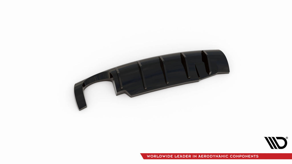 Maxton Design Diffusor Heck Ansatz passend für Seat Ibiza Cupra Mk3 schwarz Hochglanz