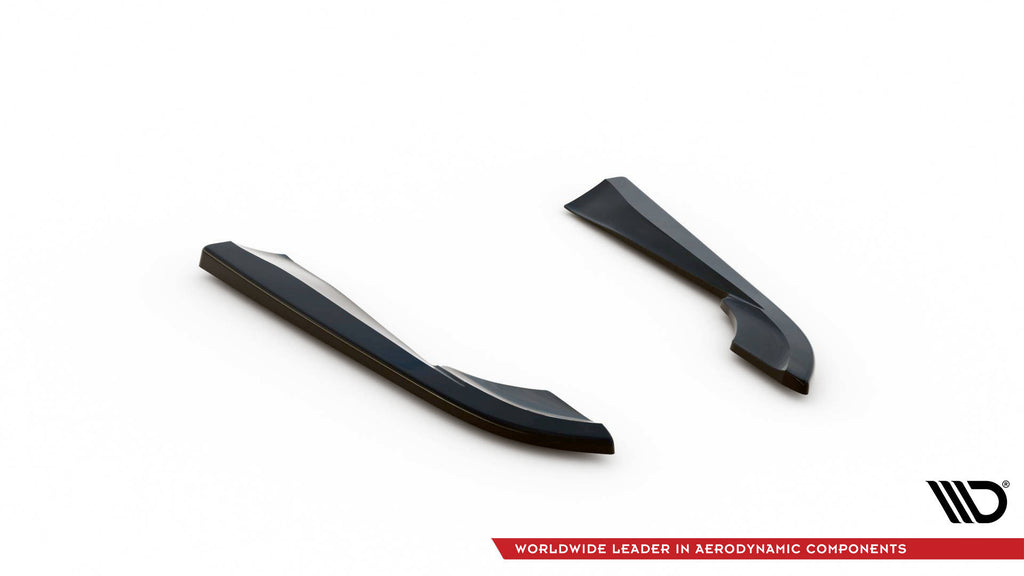 Maxton Design Heck Ansatz Flaps Diffusor passend für Volvo V90 Mk2 schwarz Hochglanz