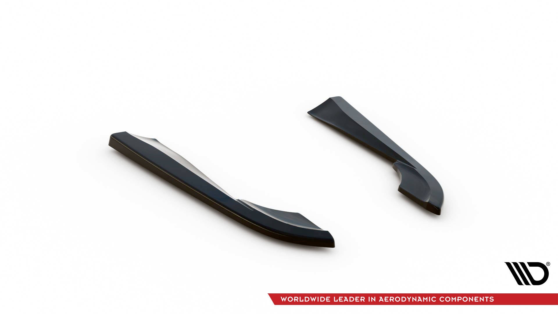 Maxton Design Heck Ansatz Flaps Diffusor passend für Volvo V90 Mk2 schwarz Hochglanz