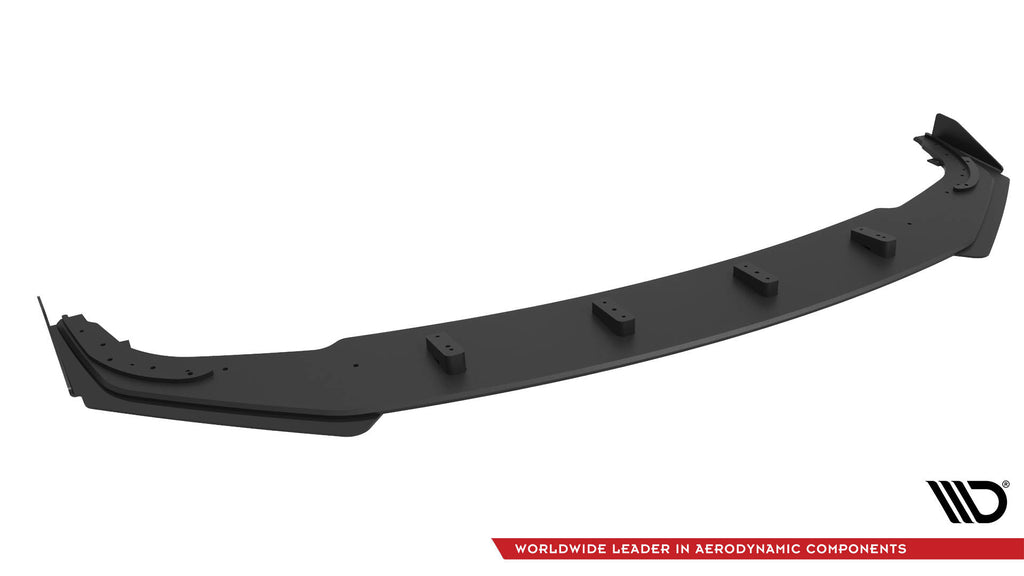 Maxton Design Street Pro Street+ Spoilerlippe Front Ansatz + Flaps passend für BMW 2 Coupe G42 schwarz Hochglanz