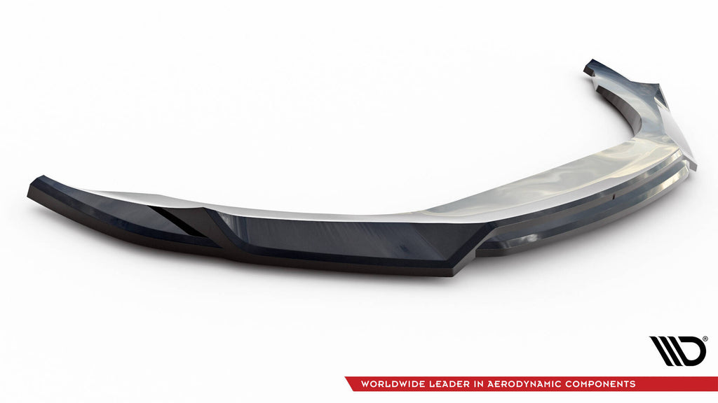 Maxton Design Street+ Spoilerlippe Front Ansatz V.2 passend für Maserati Ghibli Mk3 Facelift schwarz Hochglanz