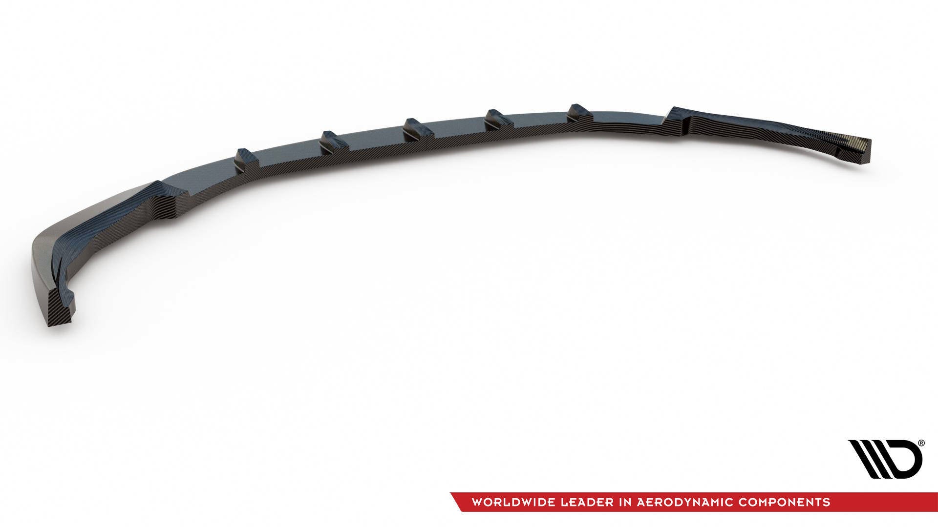 Maxton Design Prepreg Carbon Fiber Street+ Spoilerlippe Front Ansatz V.1 passend für BMW M3 Limousine / Touring G80 / G81