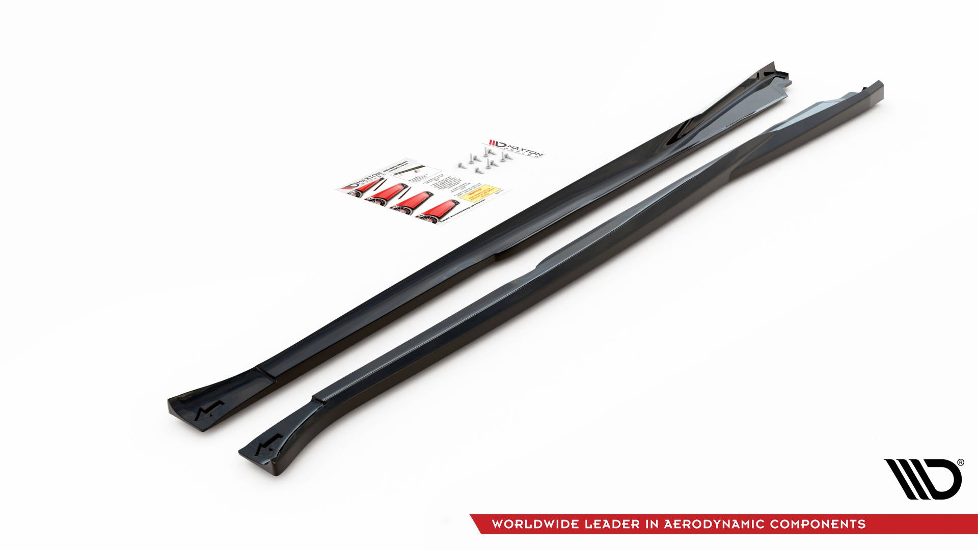 Maxton Design Street+ Seitenschweller Leisten V.2 passend für Nissan 370Z schwarz Hochglanz