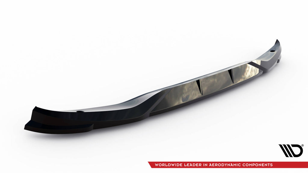 Maxton Design Street+ Spoilerlippe Front Ansatz passend für Brabus Smart Fortwo C451 Facelift schwarz Hochglanz