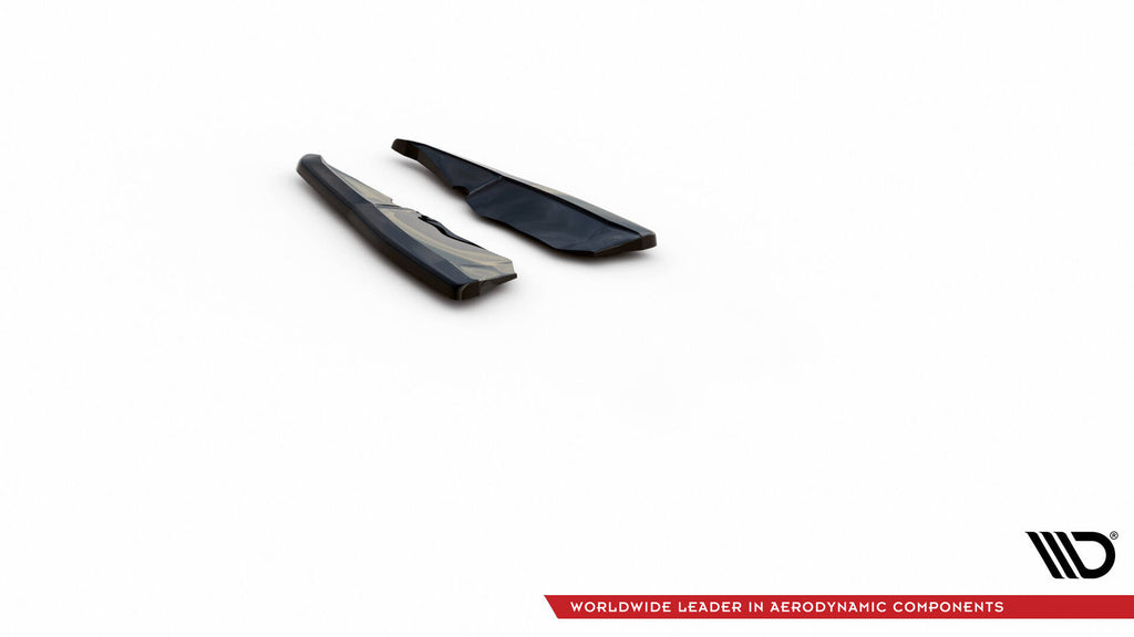 Maxton Design Heck Ansatz Flaps Diffusor passend für Skoda Kodiaq RS Mk1 / Mk1 Facelift schwarz Hochglanz
